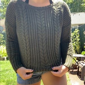 Olive Green AE Sweater